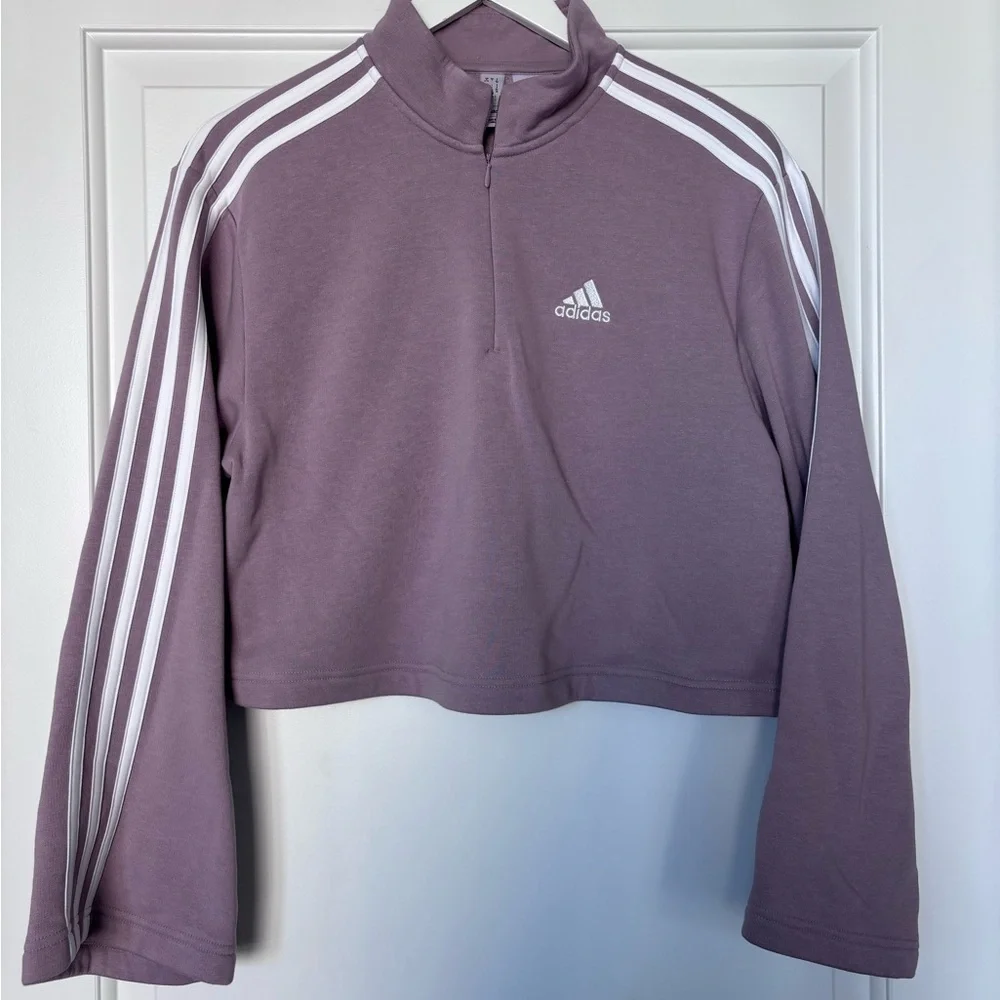 ADIDAS Cropped Pullover - Picture 1 of 5